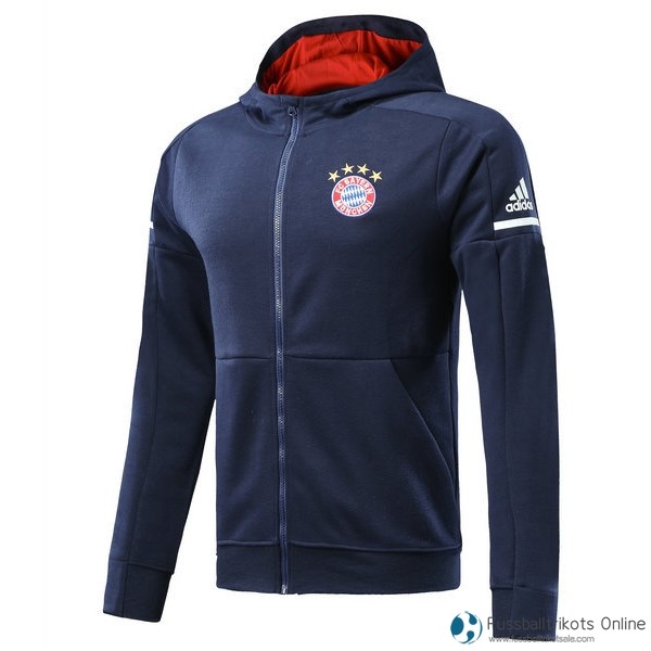 Bayern München Hoodies Kinder 2017-18 Blau Fussballtrikots Günstig